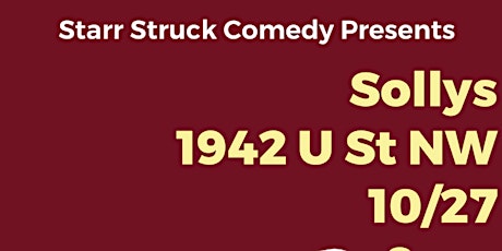 Primaire afbeelding van A Night Of Comedy in DC with Starr Struck