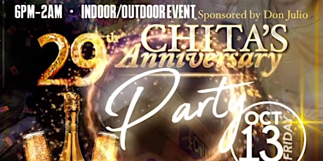 Chitas Nefertiti 29th Anniversary Party! primary image