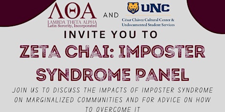Zeta Chai: Imposter Syndrome Panel primary image