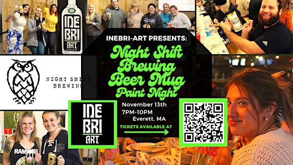Beer Mug Painting at Night Shift Brewing Tickets, Mon, Nov 13, 2023 at 7:00  PM