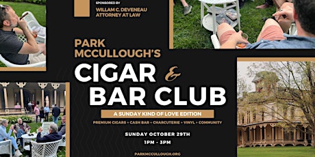Cigar & Bar Club, A Sunday Kind of Love Edition primary image