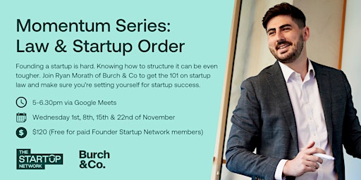 Momentum Series: Law & Startup Order primary image