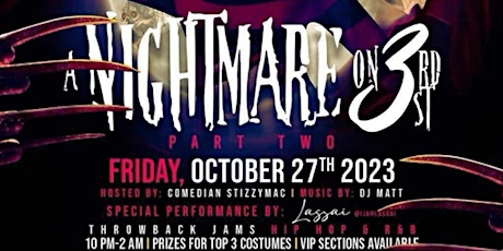 HALLOWEEN PARTY Nightmare on 3rd Street EARLY BIRD TIX! primary image