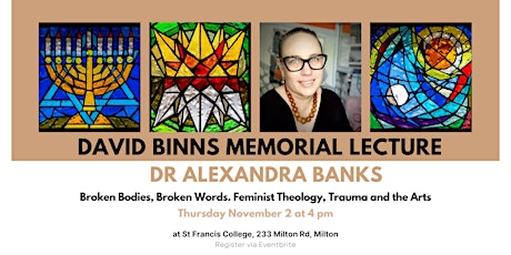 Hauptbild für 2023 David Binns Memorial Lecture - Dr Alexandra Banks