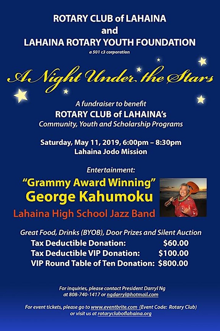 Rotary Lahaina - A Night Under The Stars image