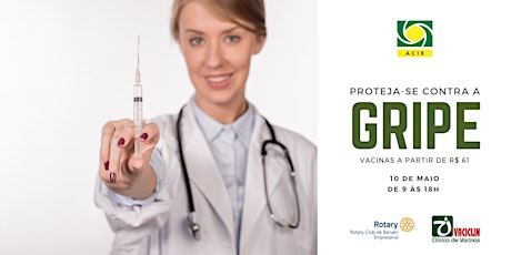 Imagem principal do evento Vacinação contra a Gripe 2019 na ACIB