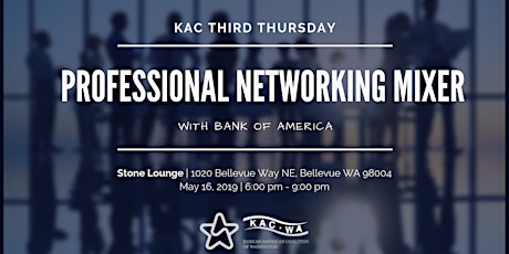 KAC-WA Professional Networking Mixer with Bank of America