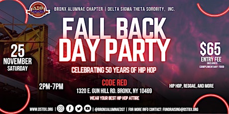 Bronx Alumnae  Presents Our Fall Back  Day Party primary image