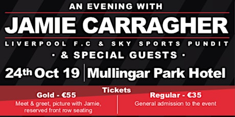 An Evening With JAMIE CARRAGHER primary image