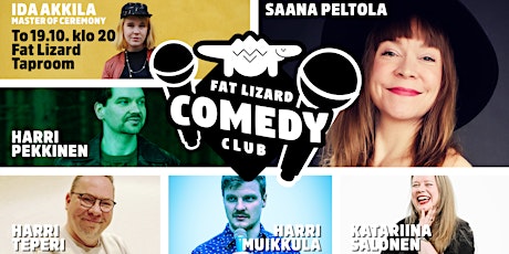 Fat Lizard Comedy Club Lokakuu primary image