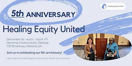 Imagen principal de Healing Equity United 5 Year Anniversary!