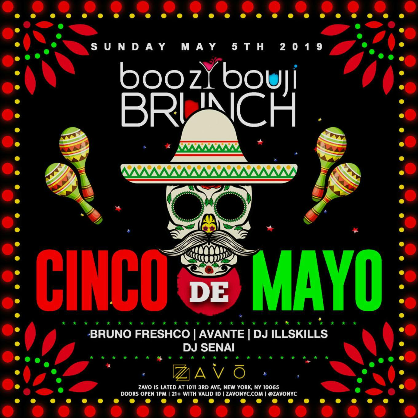 Boozy Bouji Brunch Cinco De Mayo at Zavo