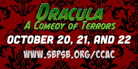 Immagine principale di CHS Live presents Dracula: A Comedy of Terrors (SUN DAY) 