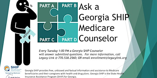 Immagine principale di Ask A Medicare Counselor – Georgia 