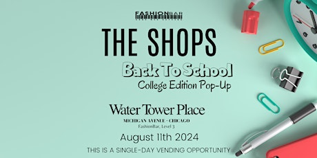 The Shops - Back School College Edition Pop-up