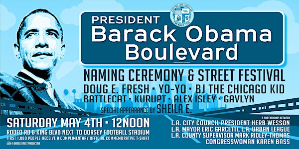 Obama Blvd Naming Ceremony & Street Festival