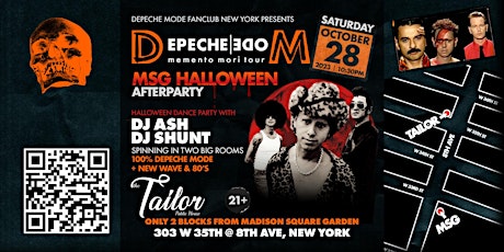 Depeche Mode MSG HALLOWEEN AfterParty primary image