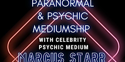 Imagem principal do evento Paranormal & Mediumship with Celebrity Psychic Marcus Starr @ Portsmouth
