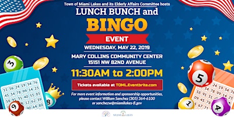 May 22nd Senior Lunch Bunch & Bingo primary image