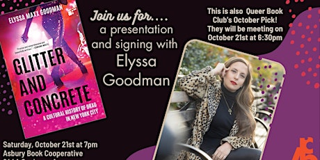 Presentation and Signing with Elyssa Maxx Goodman! primary image
