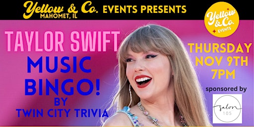 Taylor Swift Music Bingo  @ Yellow & Co.  primärbild