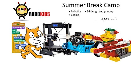  (Ages 6-8)Whole day summer-camp: mBot Robotics, 3D Modeling, WeDo Robotics, and Coding primary image