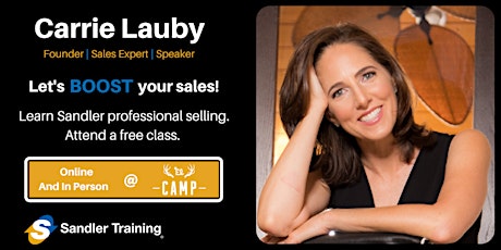 BOOST Sales with Sandler Training primary image