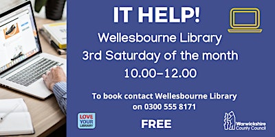 Primaire afbeelding van IT Help at Wellesbourne Library