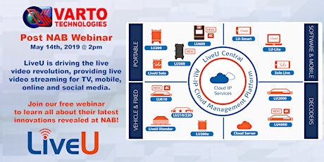 LiveU & Varto Technologies Presents: Post NAB Webinar primary image
