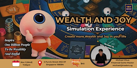 The Wealth and Joy Simulation Experience primary image