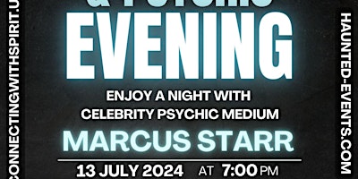 Primaire afbeelding van Paranormal & Mediumship with Celebrity Psychic Marcus Starr @ Leamington