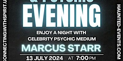 Imagen principal de Paranormal & Mediumship with Celebrity Psychic Marcus Starr @ Leamington