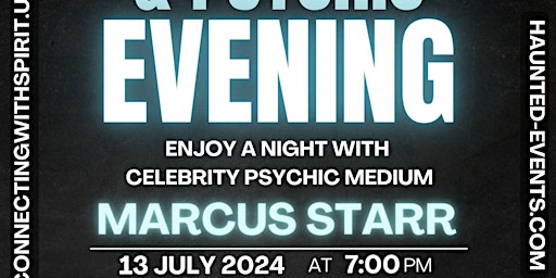 Hauptbild für Paranormal & Mediumship with Celebrity Psychic Marcus Starr @ Leamington