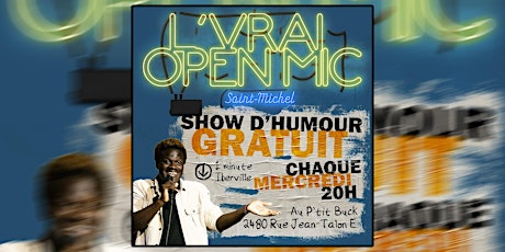 HUMOUR STAND UP - Spectacle Open Mic Gratuit [VRAIOPENMIC.COM]