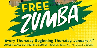 Hauptbild für Zumba Thursdays - Free