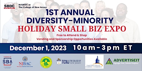 Hauptbild für 1st Annual Diversity-Minority Small Business Holiday Expo