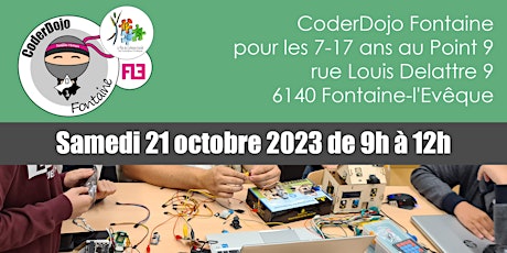 Primaire afbeelding van CoderDojo Fontaine -  21/10/2023