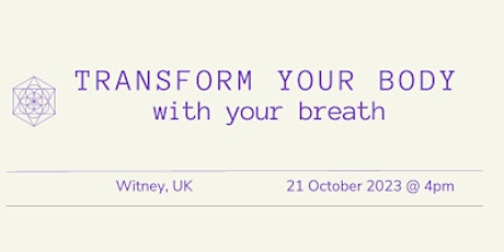 Breathwork Workshop  *  Breath In Magic  *  In-Person  *  Witney primary image