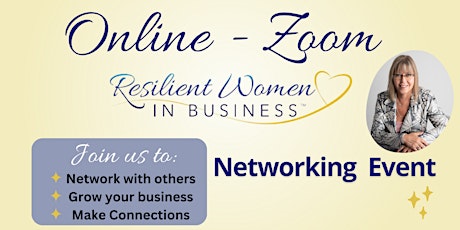 Online/Zoom - Women In Business Networking event primary image