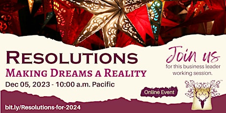 Resolutions: Turning Dreams Into Reality primary image