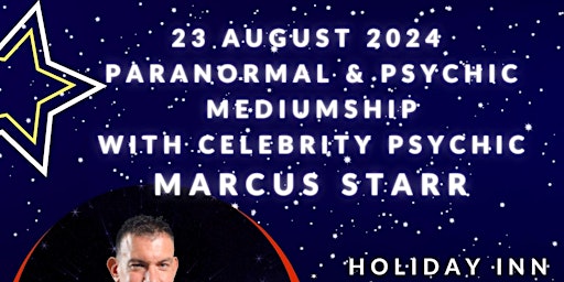 Imagem principal do evento Paranormal & Mediumship with Celebrity Psychic Marcus Starr @ Ipswich