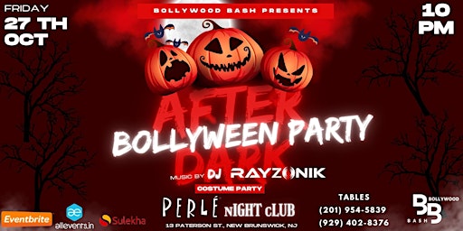 Bollywood Halloween: Biggest Bollywood Night Party in New Jersey @PERLE primary image