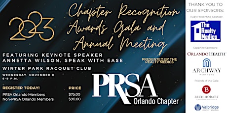 Imagen principal de 2023 Chapter Recognition Awards Gala & Annual Meeting