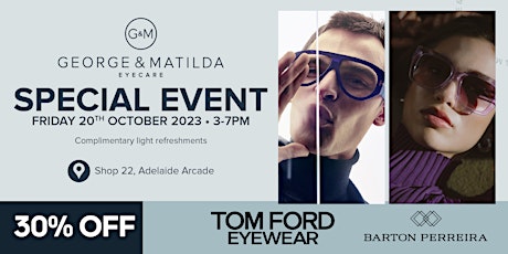 Primaire afbeelding van Tom Ford & Barton Perreira Eyewear VIP Event