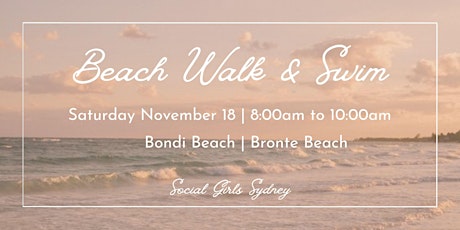 Bondi to Bronte Walk and Swim | Social Girls primary image