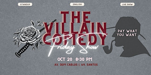 Friday show! - The Villain Comedy - standup showcase in English primary image