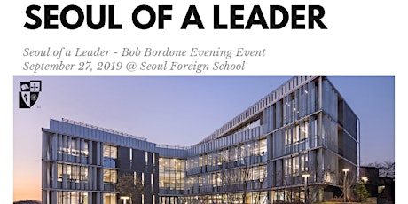 Seoul of a Leader - Bob Bordone Evening Event ONLY primary image
