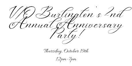 V/O Burlington's 2nd Annual Anniversary Party primary image