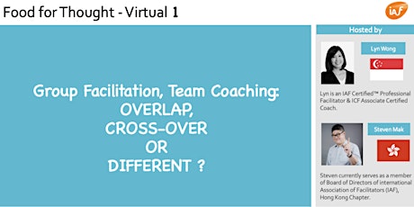FFTV1: Group Facilitation, Team Coaching: OVERLAP, CROSS-OVER OR DIFFERENT primary image
