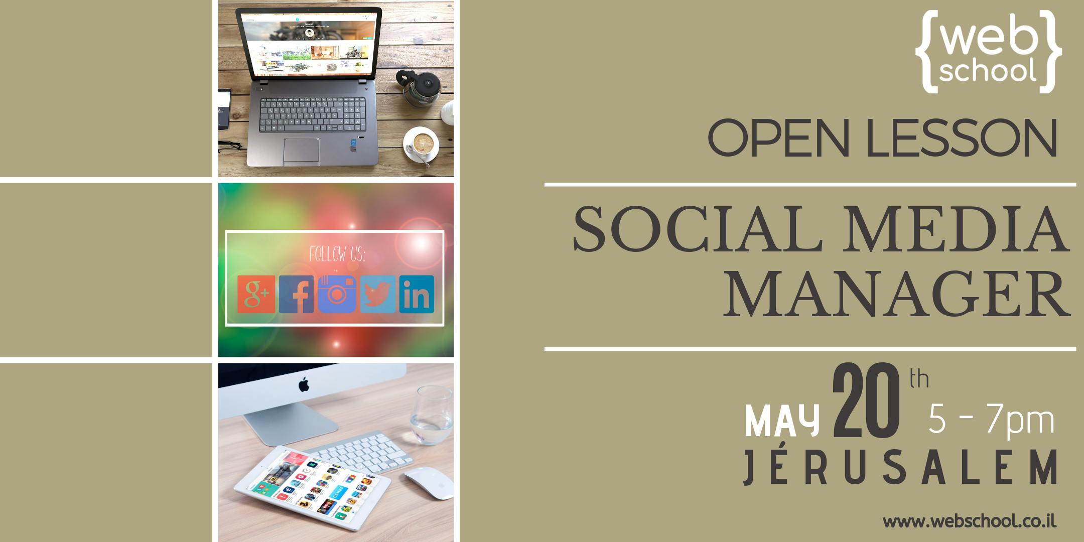 OPEN LESSON - SOCIAL MEDIA MANAGER - WEBSCHOOL JLM